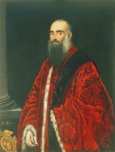 Retrato de un Procurador Contarini, probablemente Giovanni Paolo Contarini (d.1604) de Domenico Robusti Tintoretto
